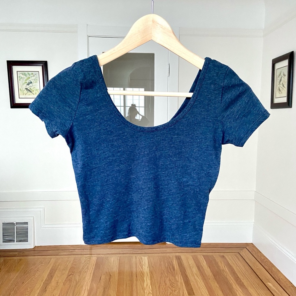 Abercrombie Blue Crop Top
